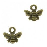 Metal charm Bee 10x9mm Bronze